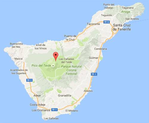 Map of Tenerife